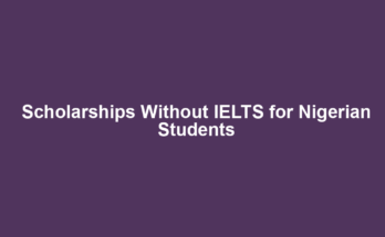 Scholarships Without IELTS for Nigerian Students