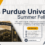 Purdue University Summer Fellowship 2025 in USA (Fully Funded)